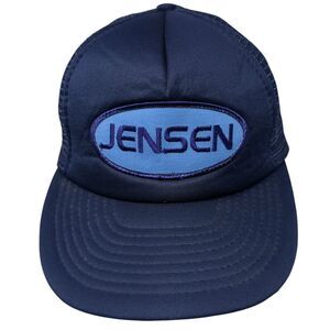 Jensen Snapback Trucker Hat Blue OS Adjustable Embroidered 6 Panel Mesh Back
